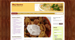 Desktop Screenshot of mojgastro.net